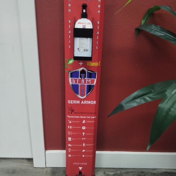 Germ Armor Hand Sanitizer Stands w/ Sanitizer - Picture 2 of 4